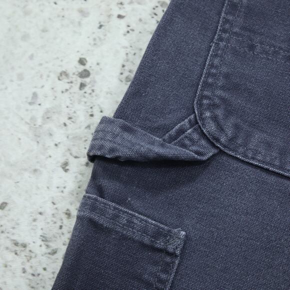 RARE Vintage Carhartt B25 PTB Petrol Blue - Grey Carpenter Shorts 31x8.15 - Picture 4 of 14